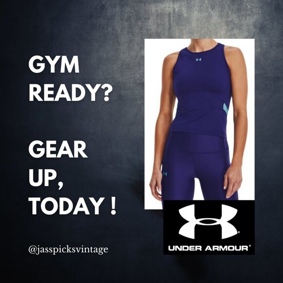 XL Under Armour Women's Armour HeatGear® Crop Tank! - Picture 1 of 6